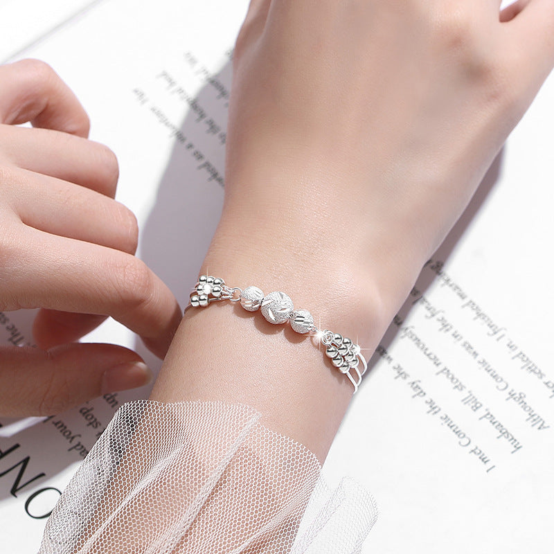 Sier Female Design Light Luxury Bell Good Style Bracelets