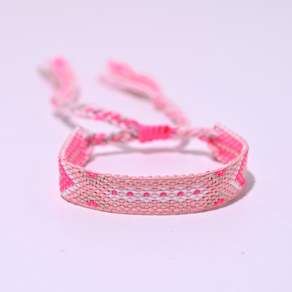 Machine Woven Bohemian Hand-knitted Rope Lucky Friendship Tassel Bracelets