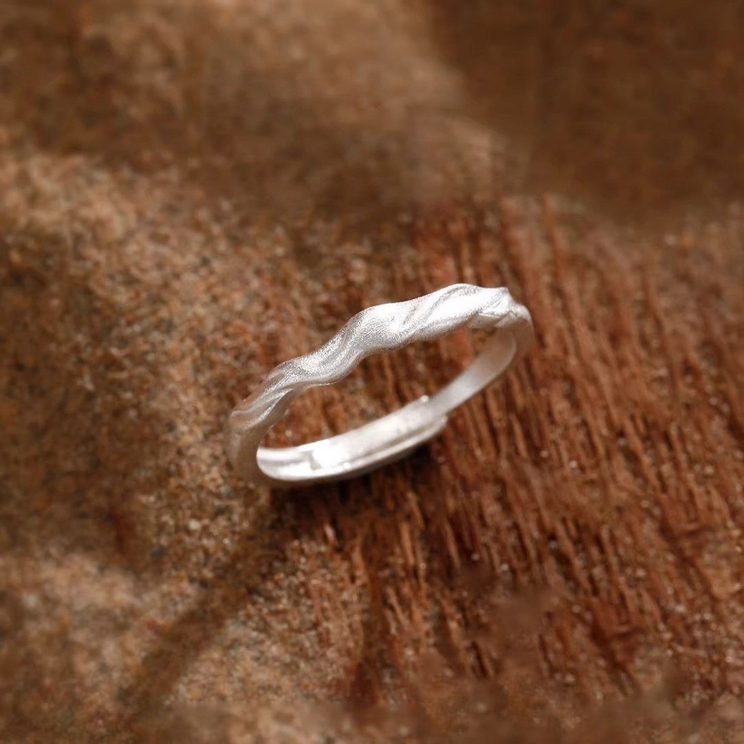 Quicksand Couple Light Luxury Simple Frosted Gifts For Ring