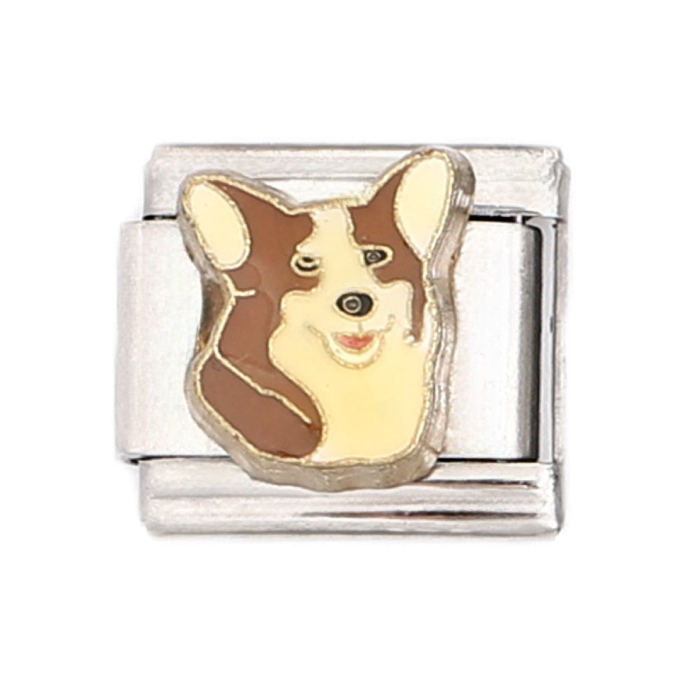 Italian Style Module Series Puppy Modeling Bracelets