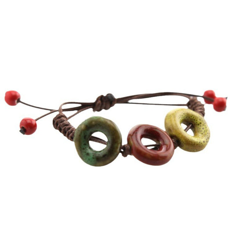 Stall Scenic Spot Woven Female Handmade Knot Ethnic Bracelet