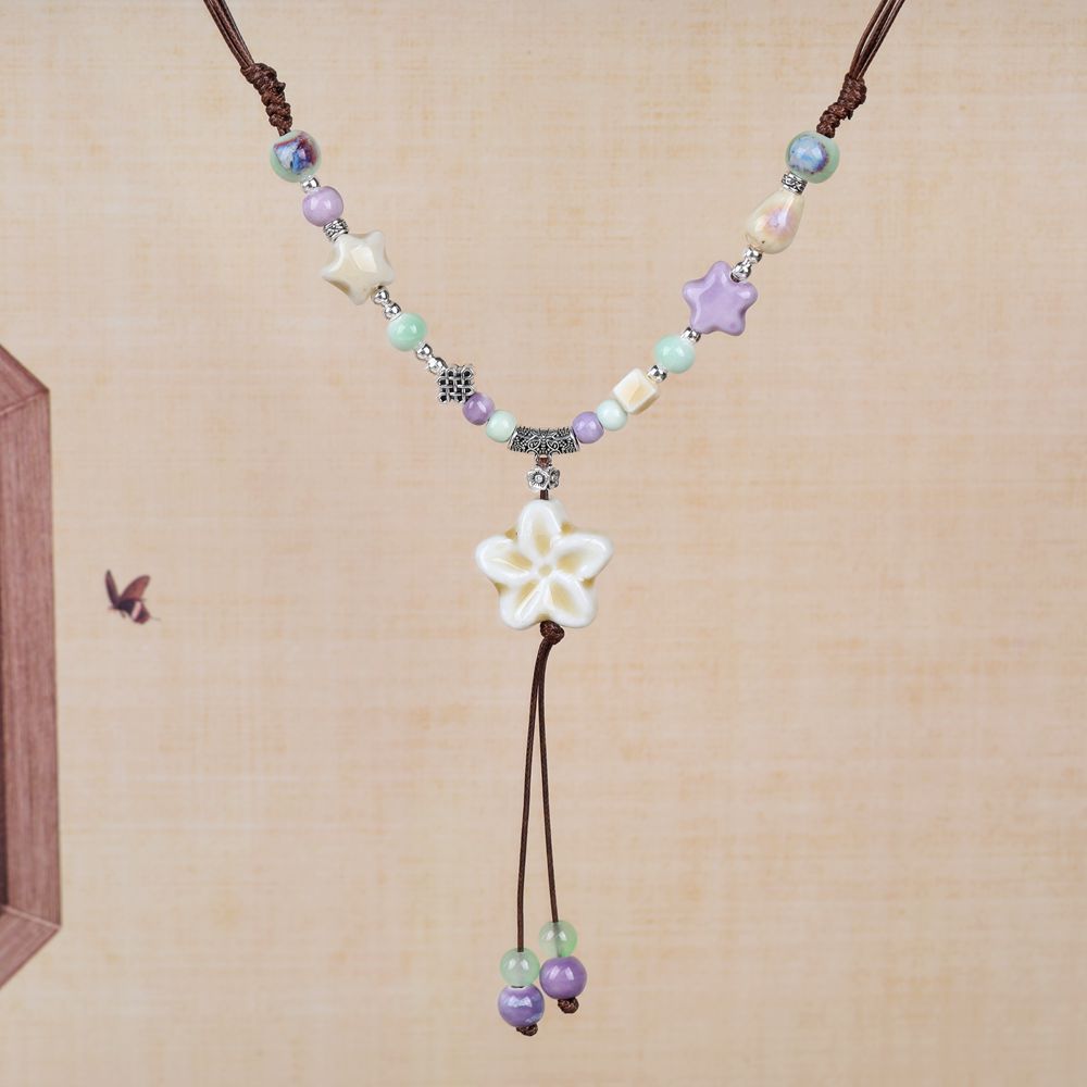 Chinese Ethnic Style Butterfly Niche Ancient Necklaces
