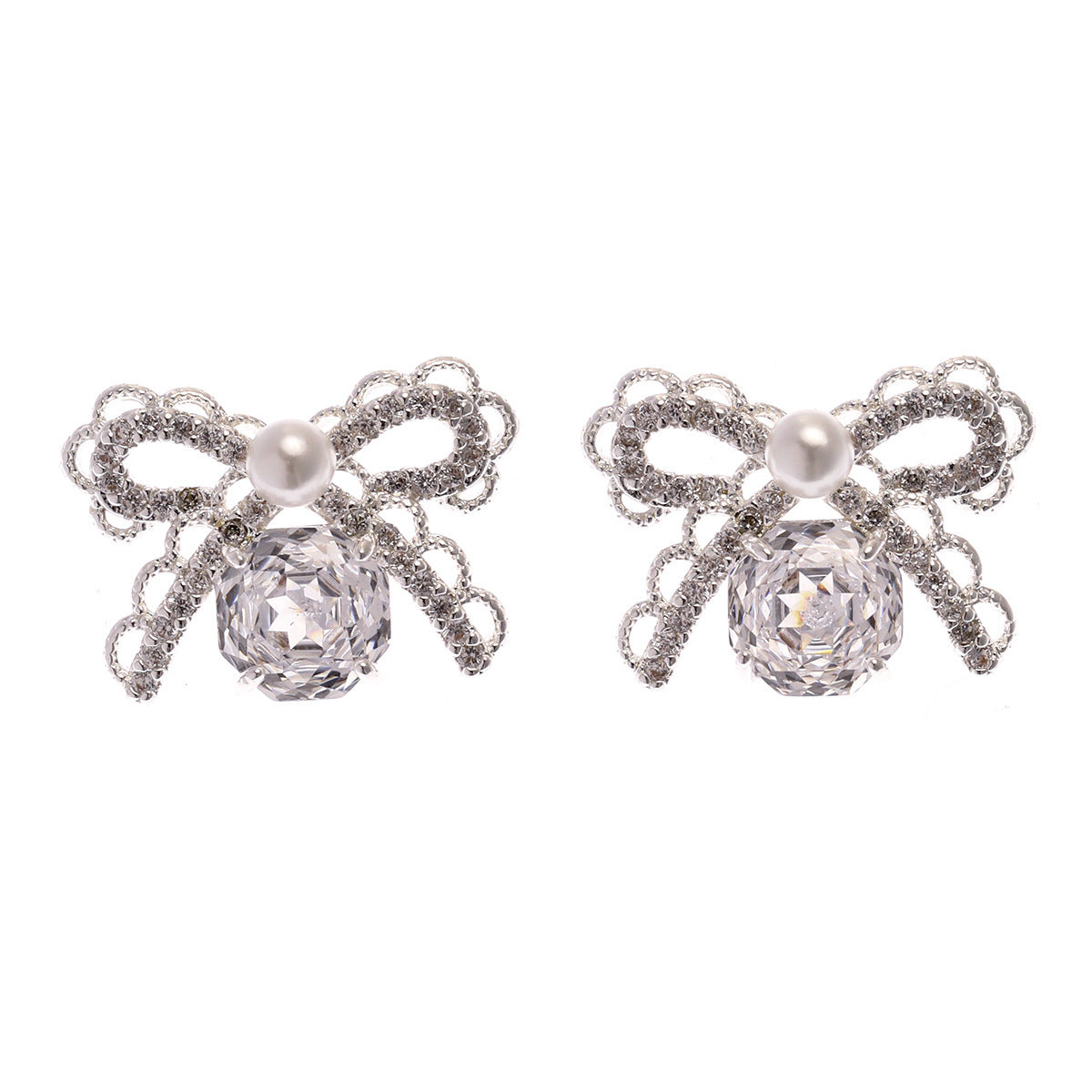 Summer Colorful Millennium Rose Cut Zircon Light Luxury Earrings