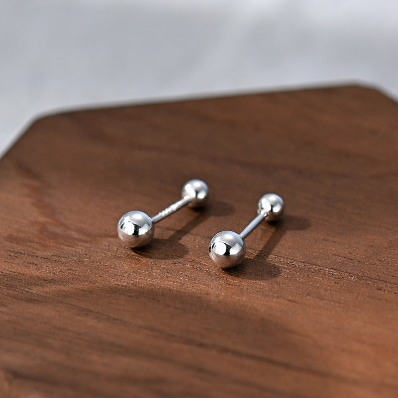 Women's Simple Pure Sier For Fashion Ear Bone Before Stud Earrings