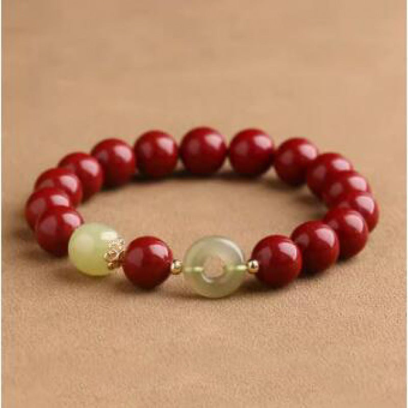 Female Natural Jade Safety Buckle Male Bracelets