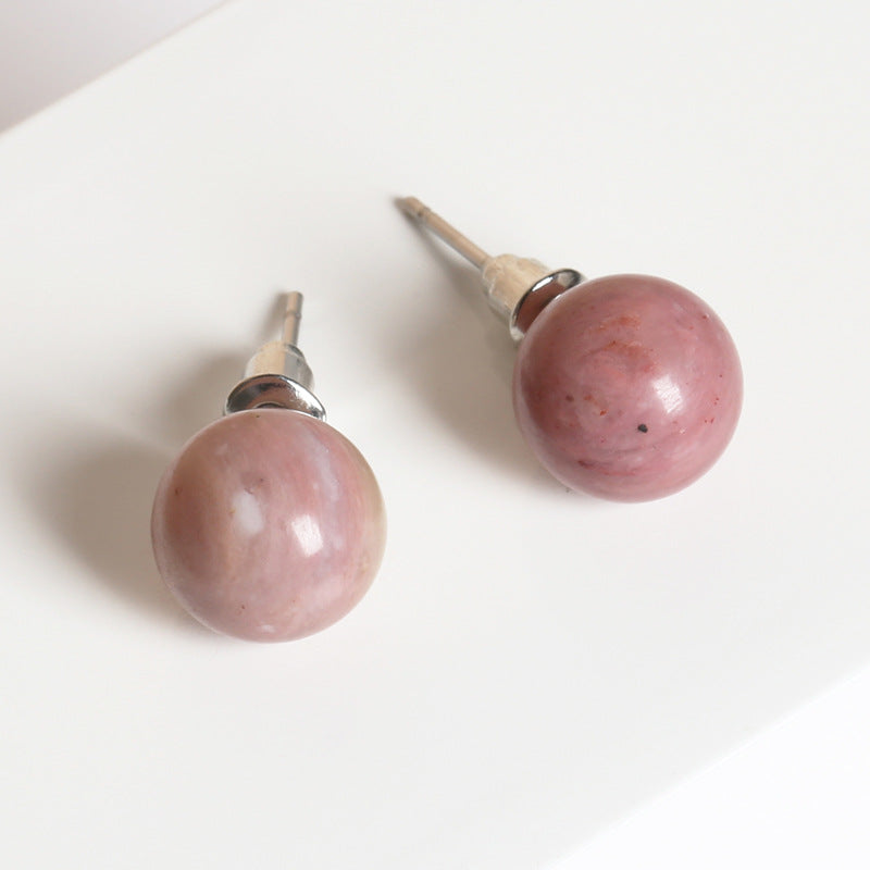 Red Agate Temperamental Minority For Small Earrings