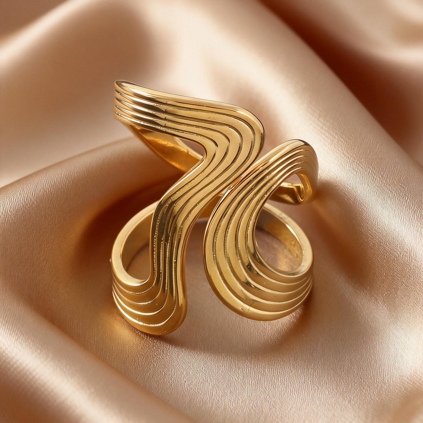 Steel Open-end Niche High-grade Fashion Trend Affordable Luxury Style Ring