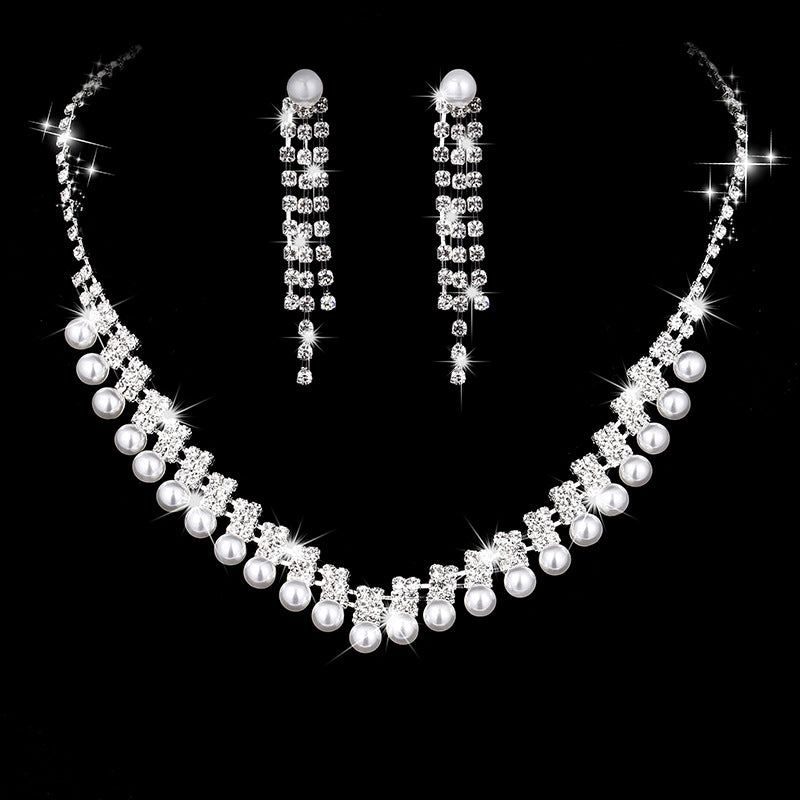 Classic Stylish Bridal Three-piece Fashion Tassel Necklaces