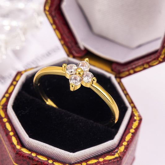 Light Luxury Design High-grade Summer Fresh Simple Rings