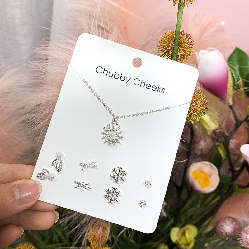 Sweet Week Korean Style Exquisite Tassel Pearl Sier Necklace