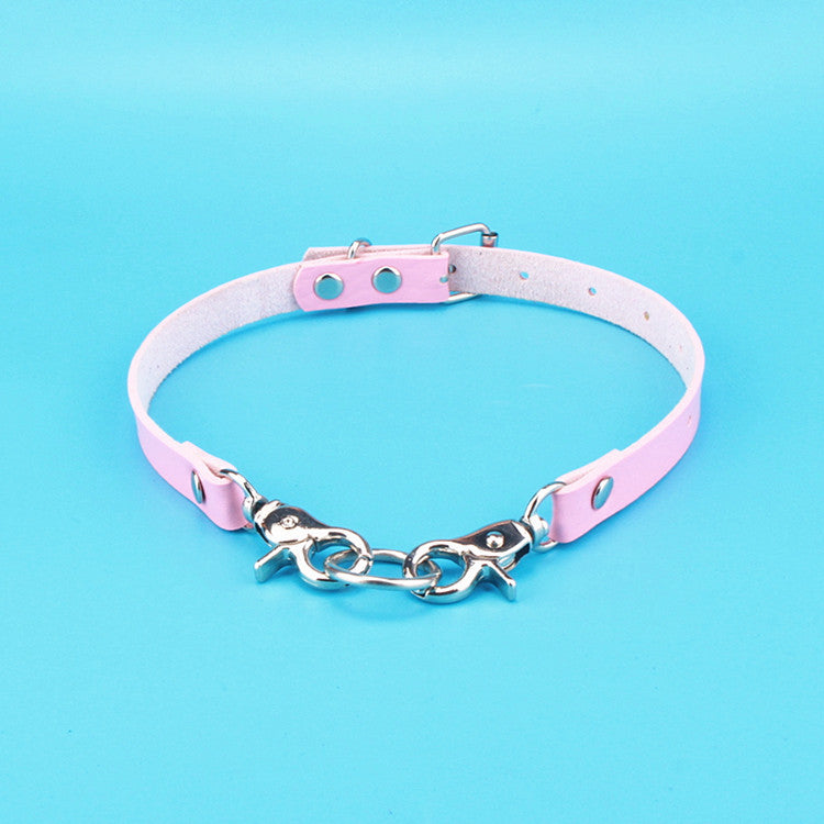 Personalized Simple Leather Buckle Fashion Punk Collar