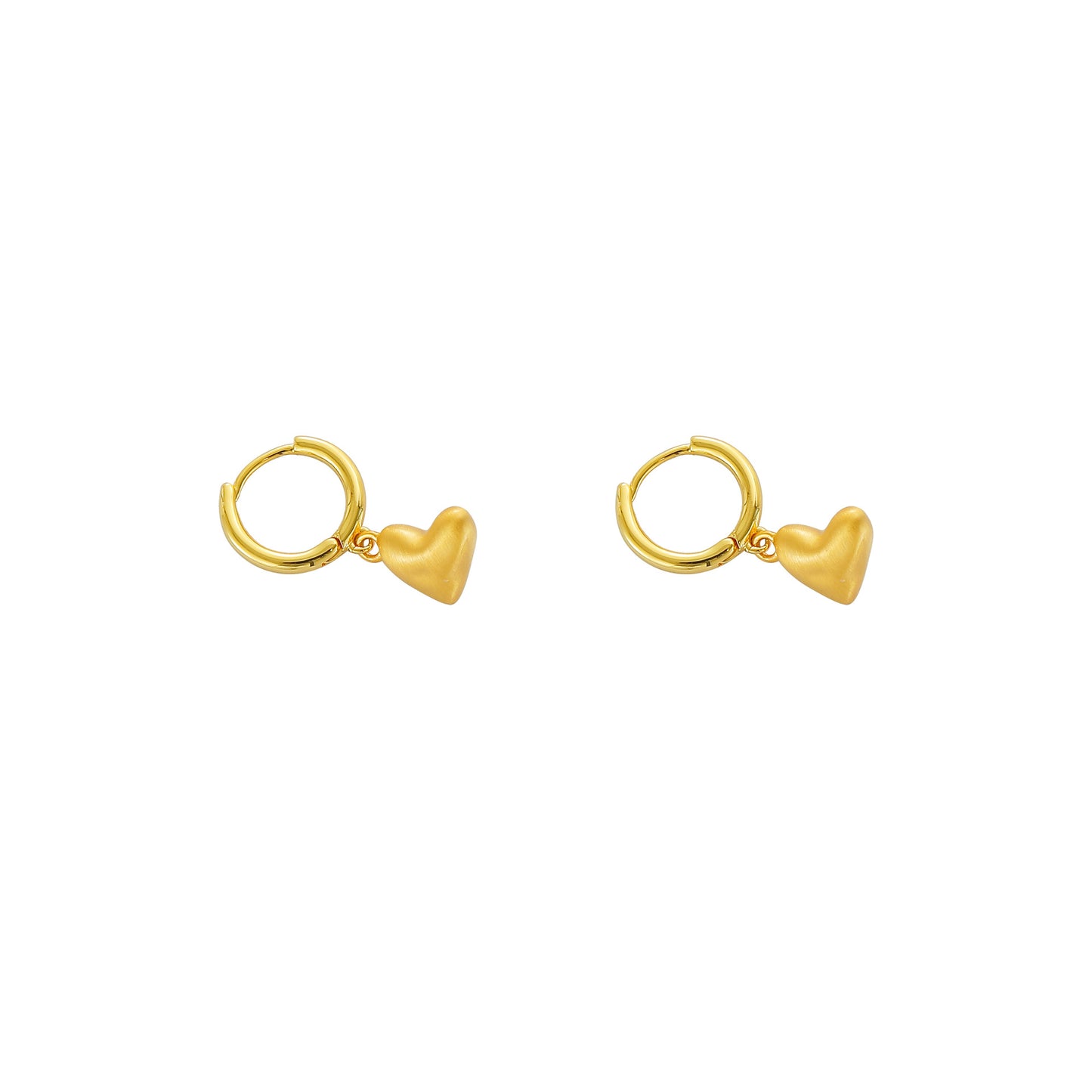 Day Limited Love Simple Advanced Brushed Heart Clavicle Necklaces