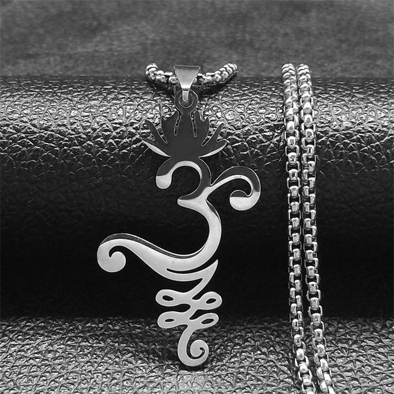 Fashion Simple Lotus Little Flower Stainless Steel Necklaces