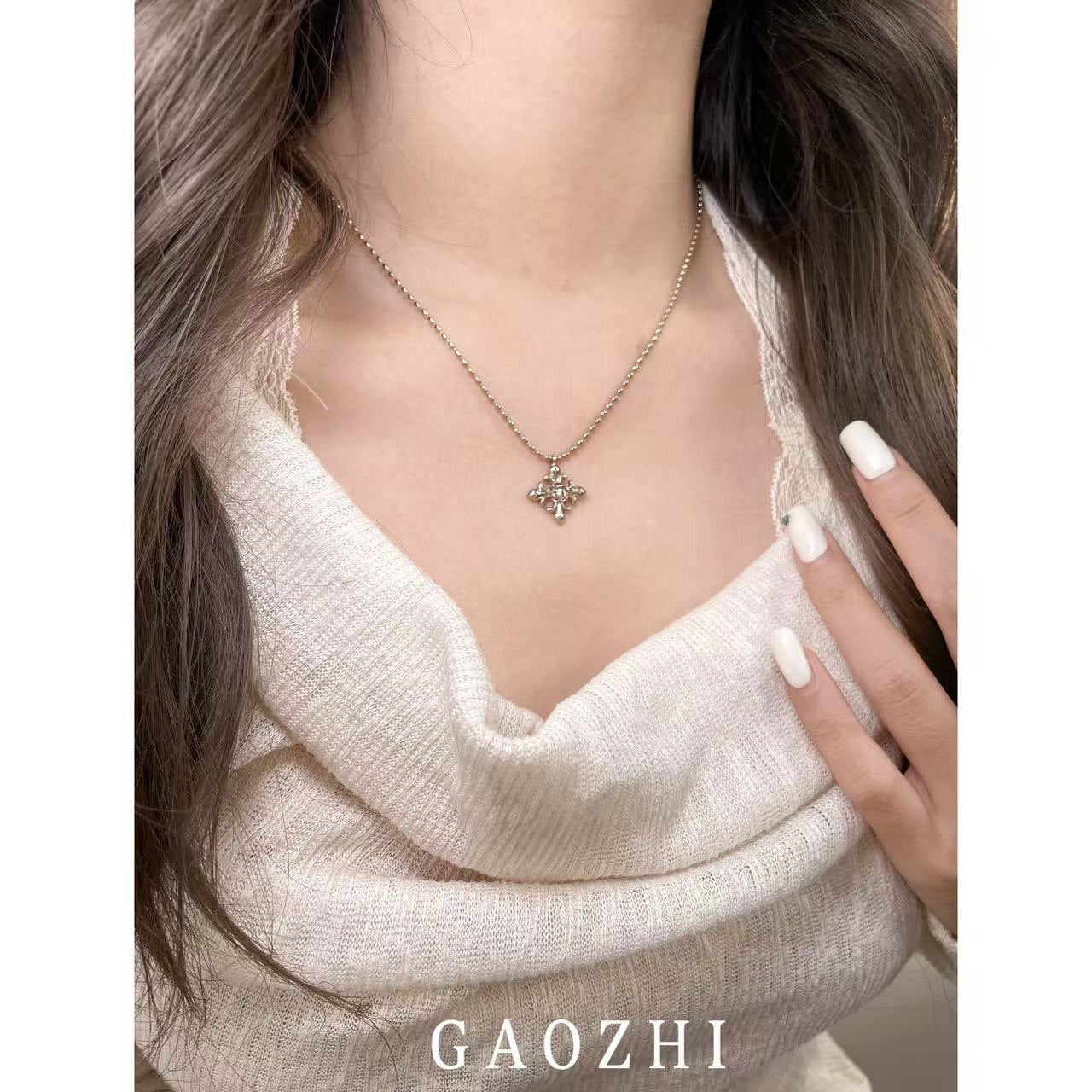 Women's Cross Hot Twin High-grade Light Luxury Necklace