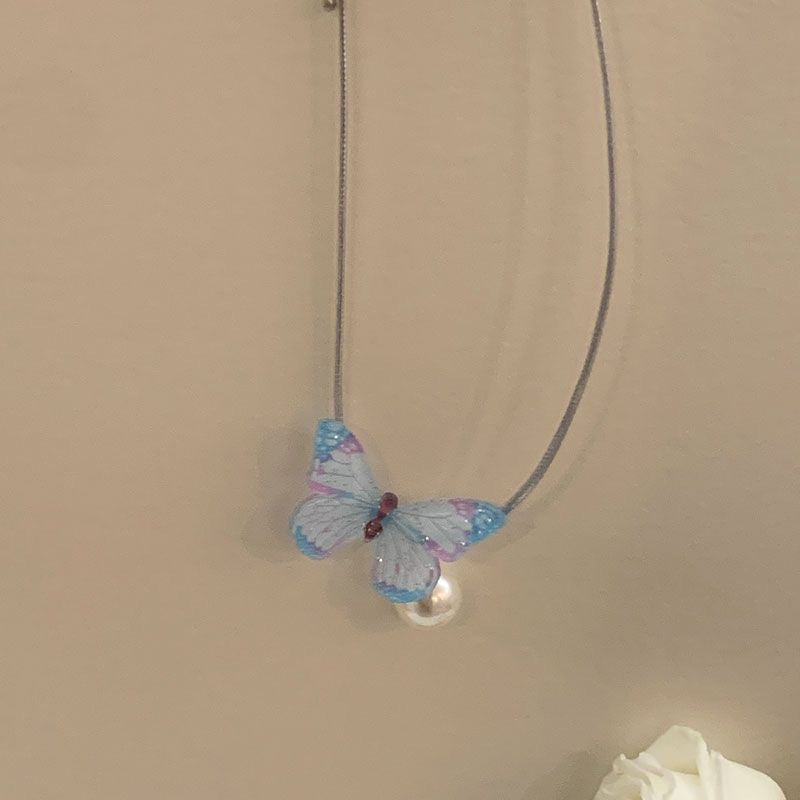Women's Style Sweet Bow Pearl High-grade Design Temperament Clavicle Chain Collar