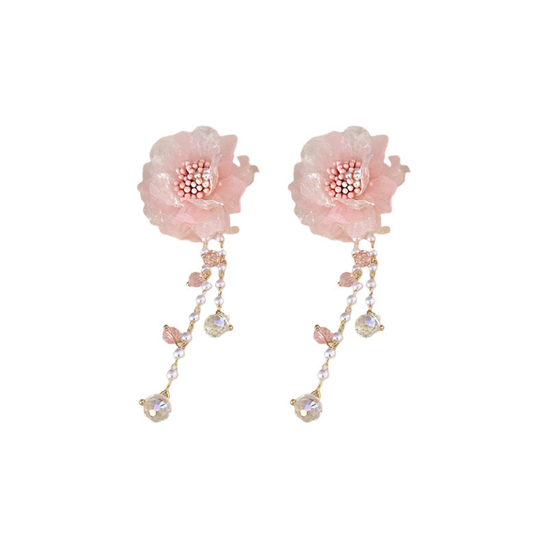 Fairy Flowers Diamond Crystal Tassel Fresh Sweet Beautiful Rings