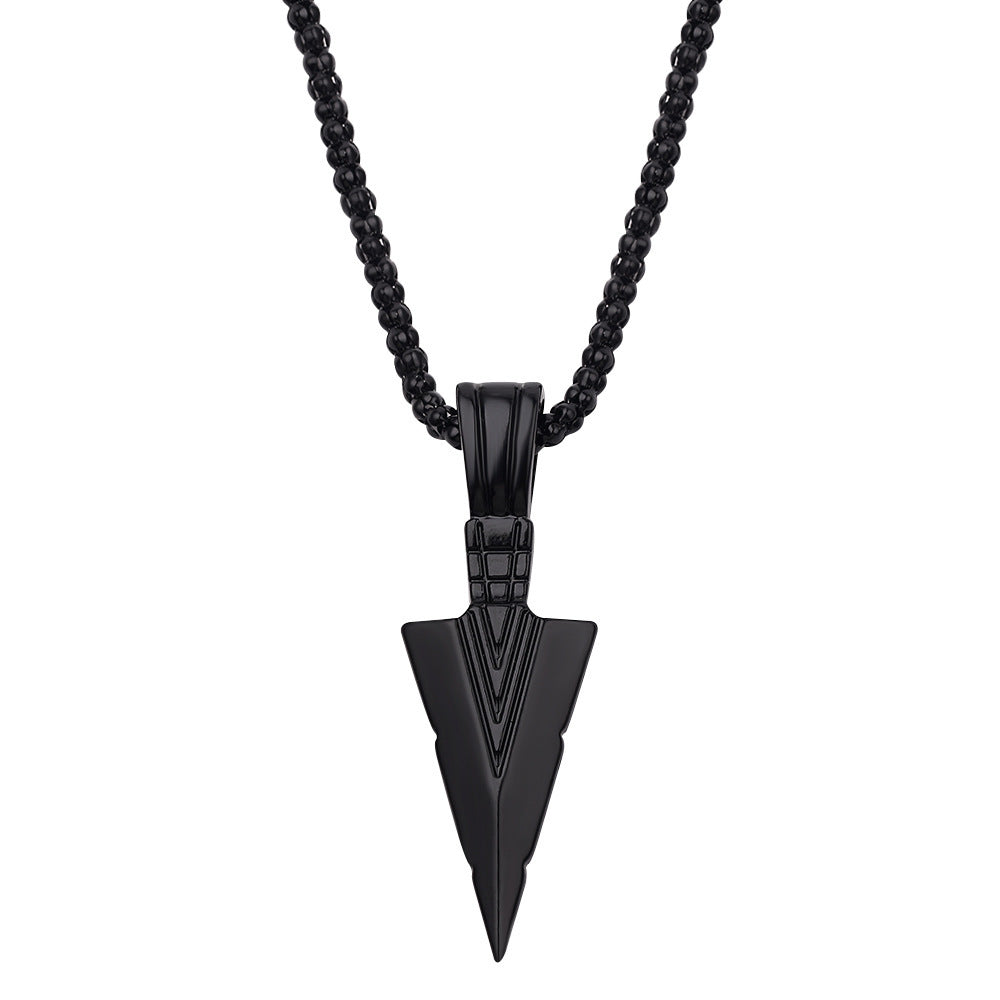 Men's Personality Triangle Spearhead Alloy Vintage Arrow Pendants