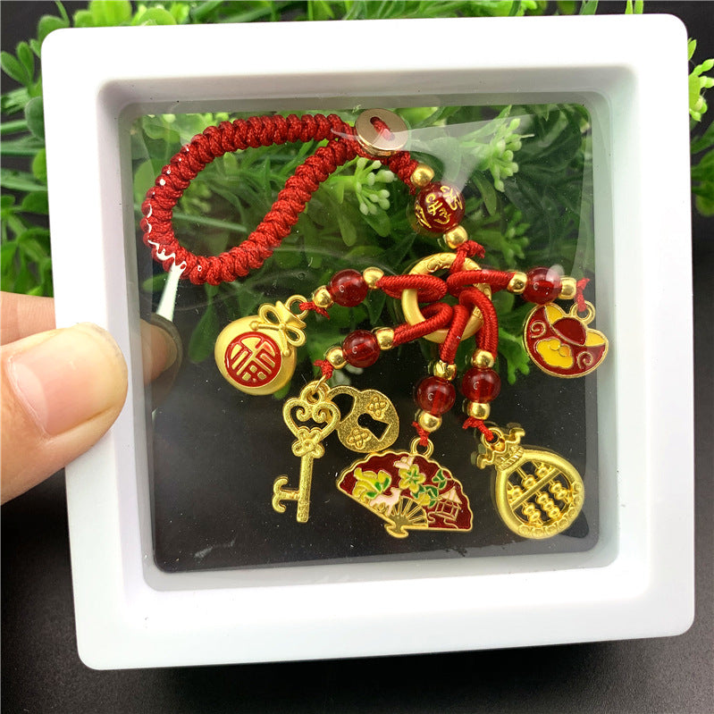 Copper Couple National Fashion Enamel Dripping Oil Hanging Ornaments