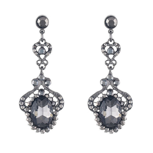 Vintage Exaggerated Long Bridal Wedding Water Earrings