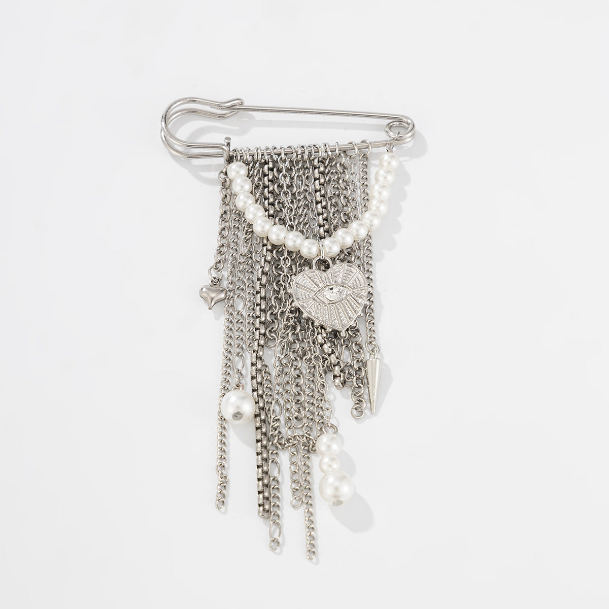 Pin Brooch Design Gravel Rivet Shortened Brooches