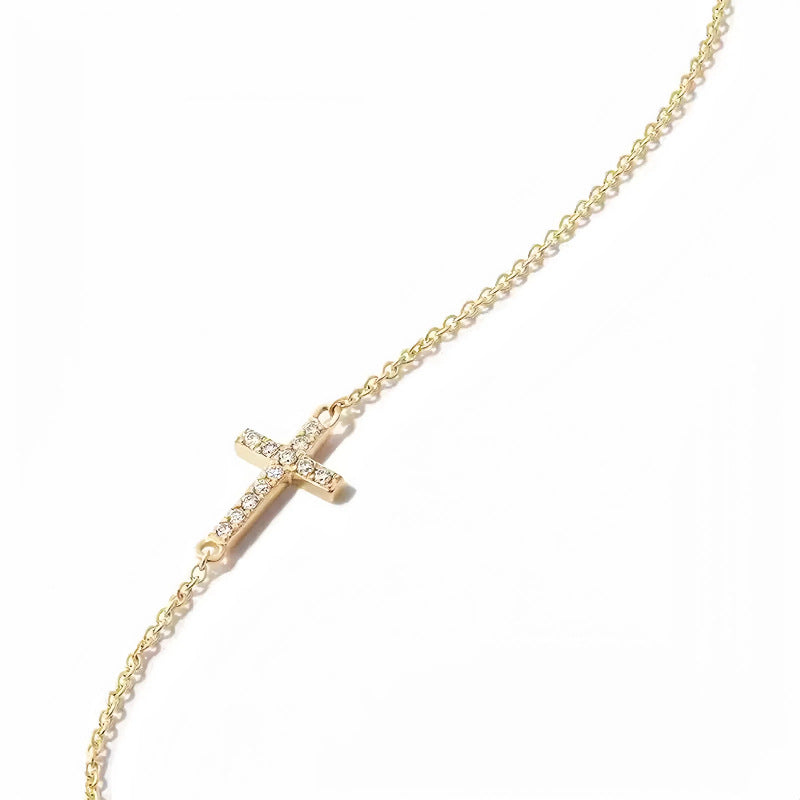 Classic Diamond Cross Female Affordable Luxury Bracelets