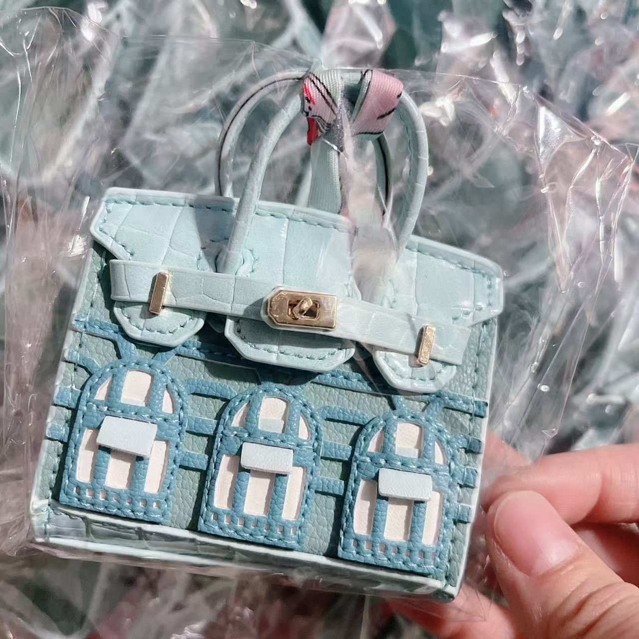 Mini Bag Window Small House Charm Hanging Ornaments