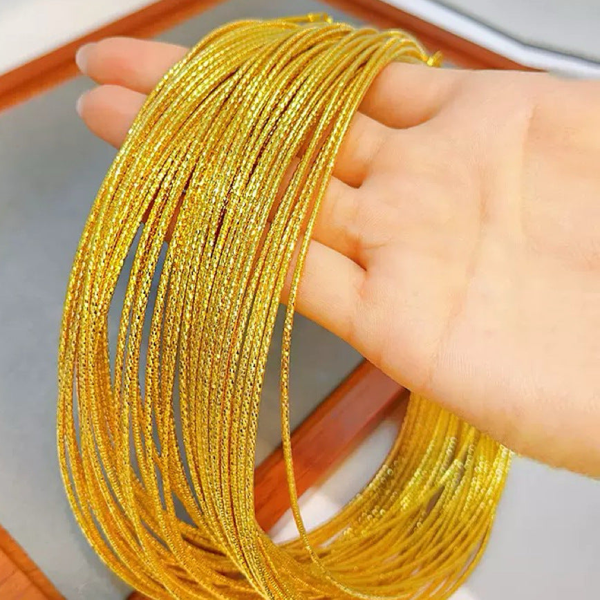 Women's Gold Plating Strong Color Retaining Shop Collar