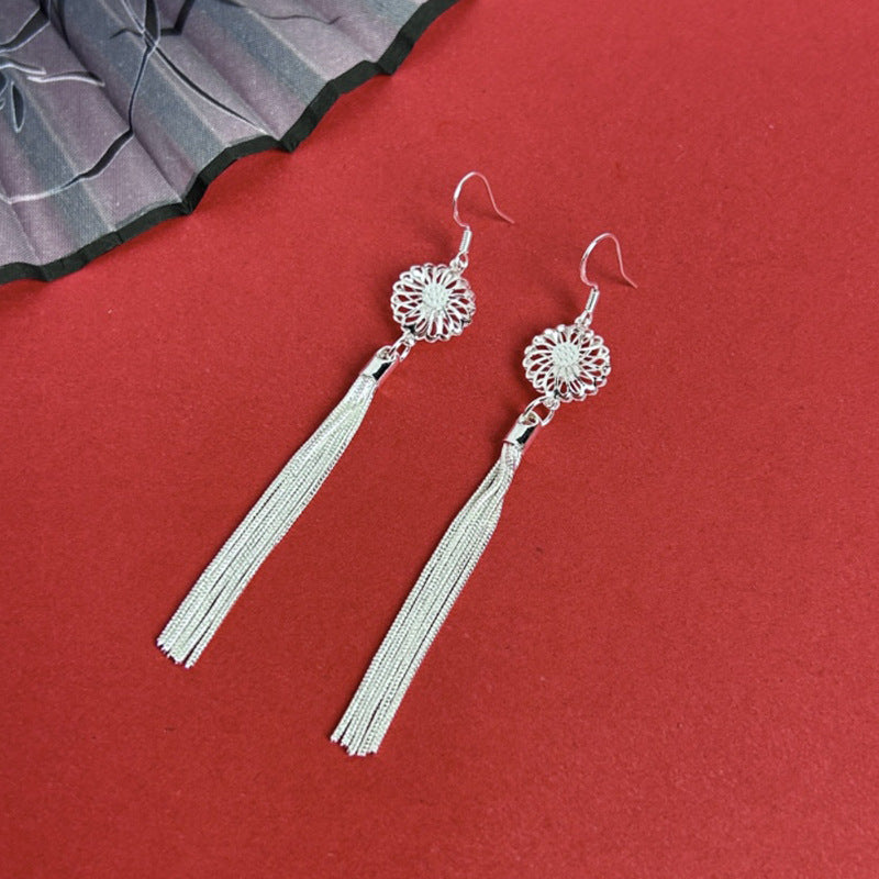 Ethnic Style Peacock Retro Ear Hook Earrings