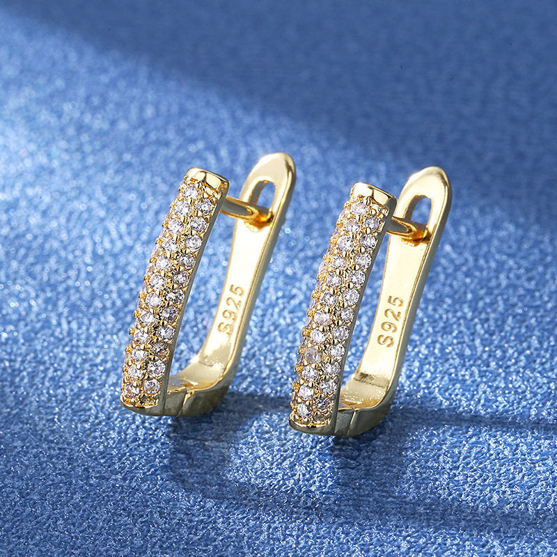 Women's British Style Ear Clip Micro Earrings