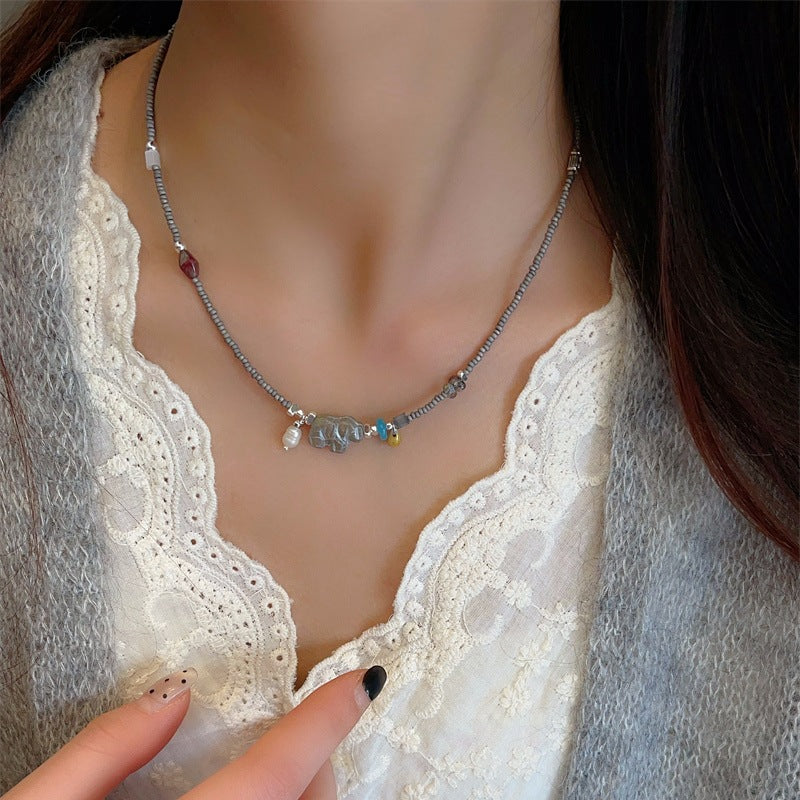Beads Cold Fresh Retro Healing Clavicle Necklaces