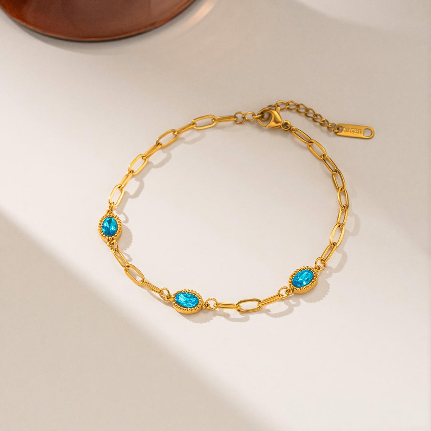 Commodity Titanium Steel Female Light Luxury Simplicity Gold Plated Bracelet