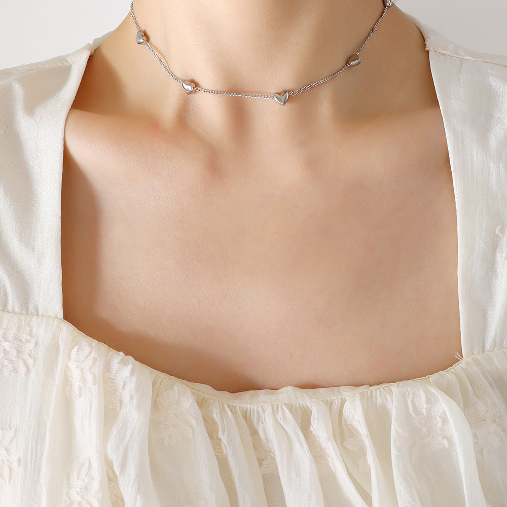 Style Design Peach Heart Female With Hearts Does Not Jewelry Set
