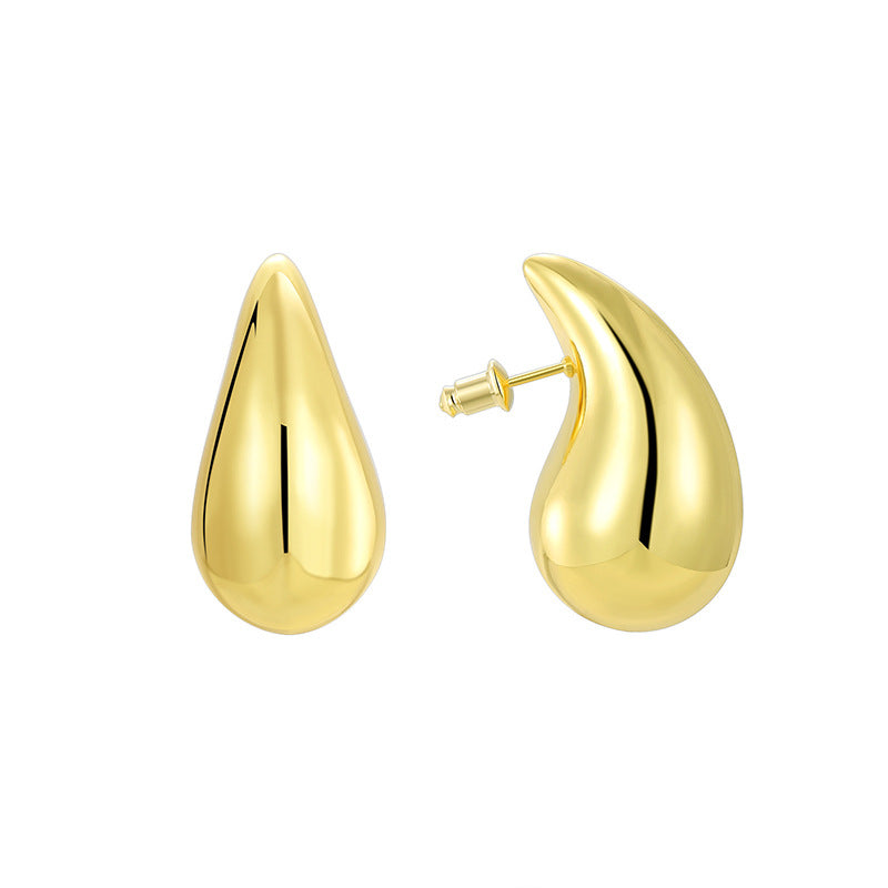 Drop Metallic Design Unique High Sense Earrings