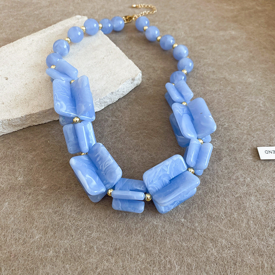 Shadow Flower Beaded Female Summer Dopamine Sweet Jewelry Set