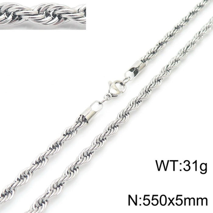 Women's & Men's Thick Thin Clavicle Chain Accessories Rock Necklaces