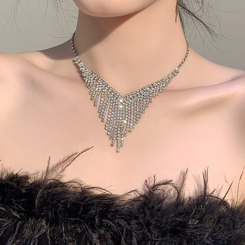 Tassel Twin Fashion Sexy High Sense Light Luxury Minority Necklace