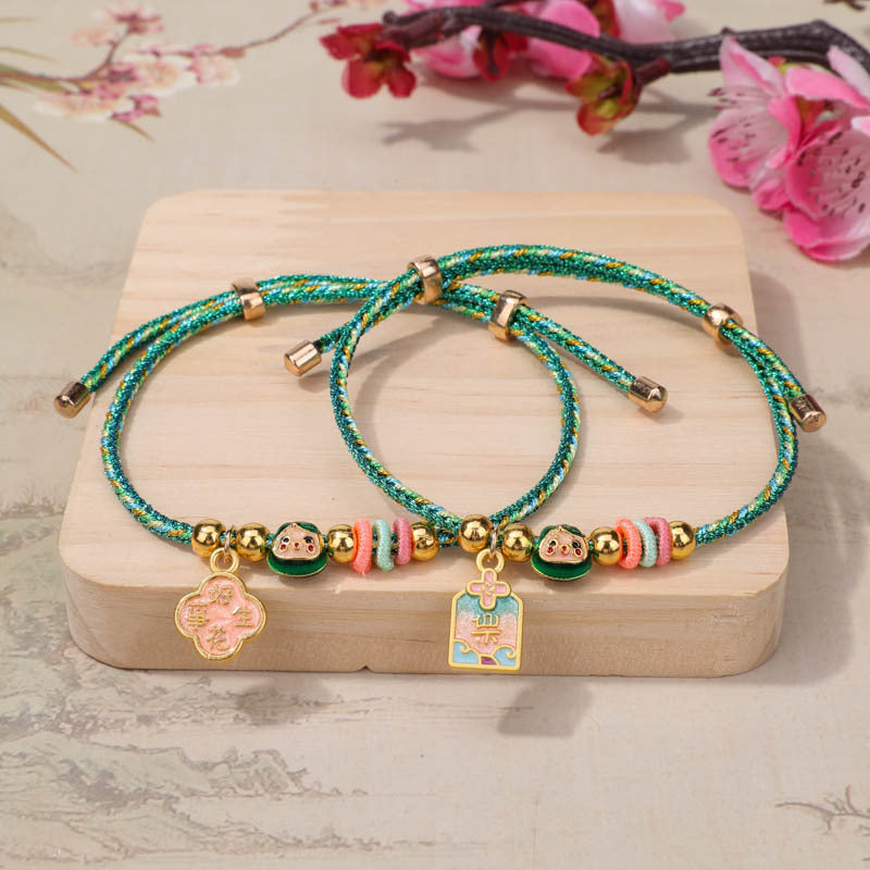 Women's & Men's Magic Color Mini Safe Happy Niche Hand-woven Bracelets