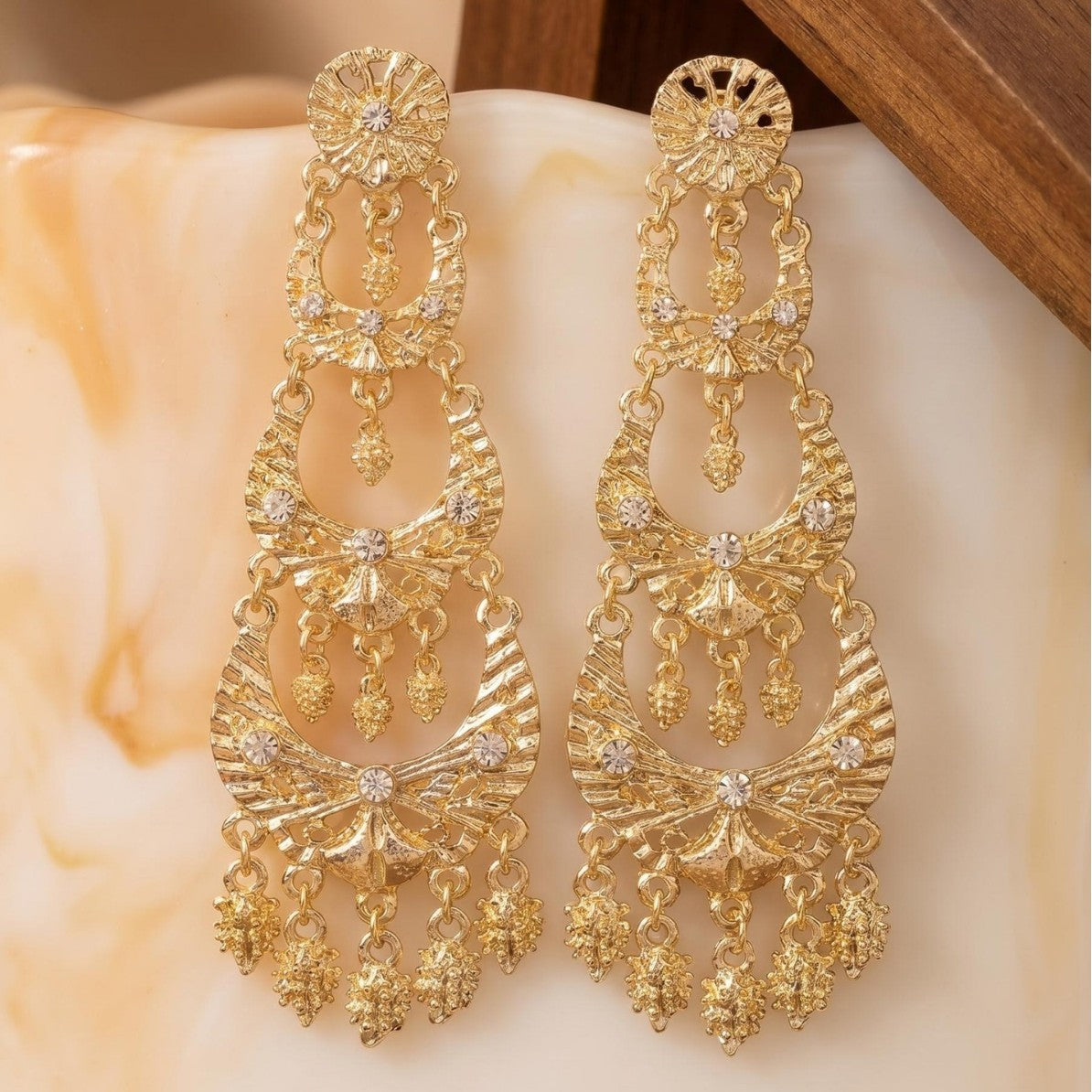 Women's Arabia Wedding Wear Light Luxury Fashion Earrings