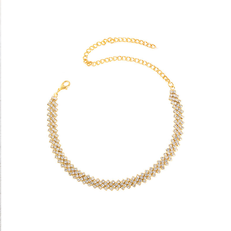 Graceful Personality Neckband Neck Short Clavicle Chain Female Necklaces