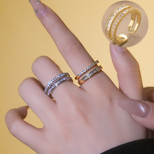 Index Finger Female Light Luxury Minority Design Simple Rings