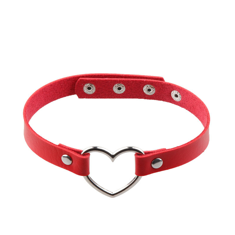 Women's Chain Short Dark Punk With Simple Cool Black Neckband Collar