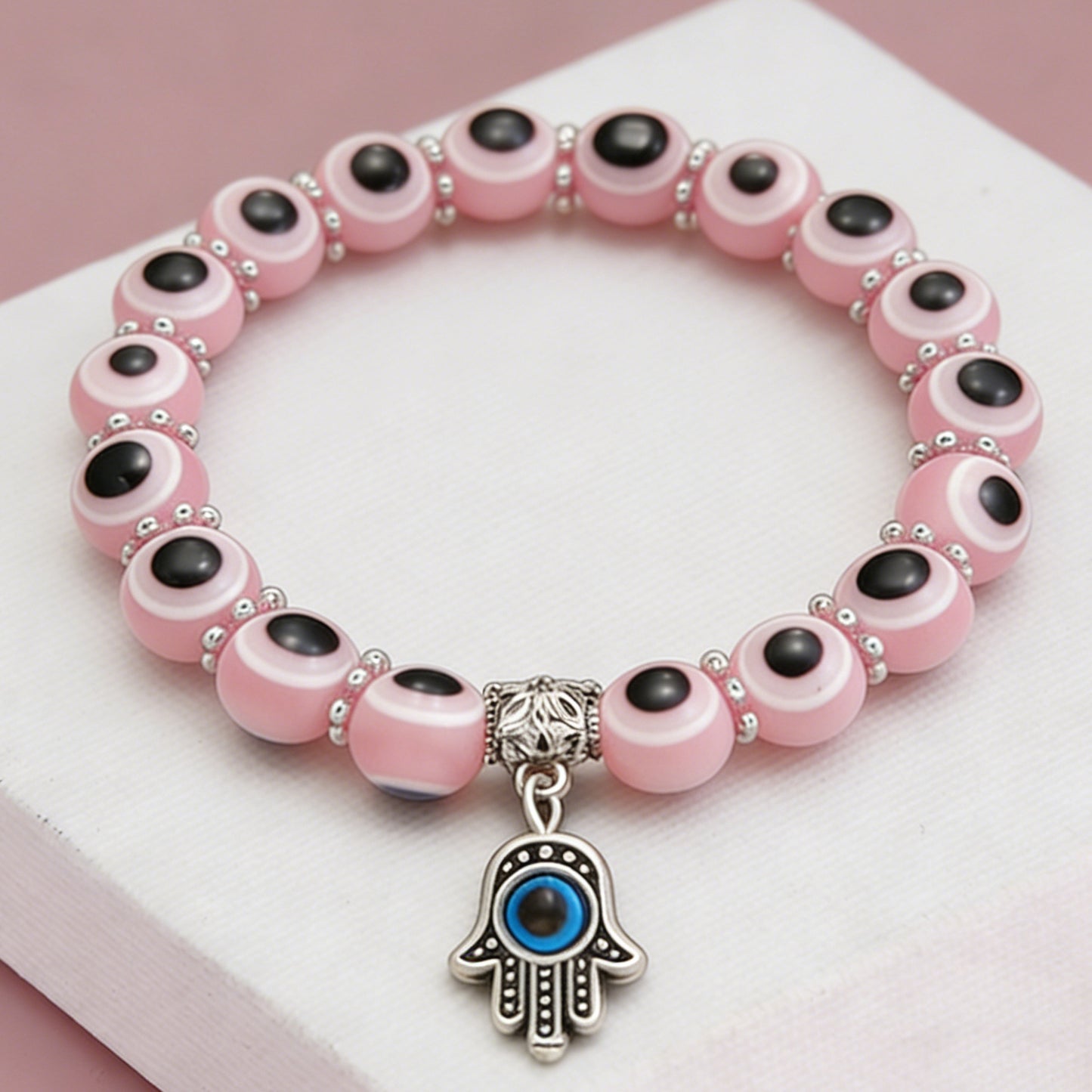 Fatima Hand Turkish Evil Blue Eyes Bracelet