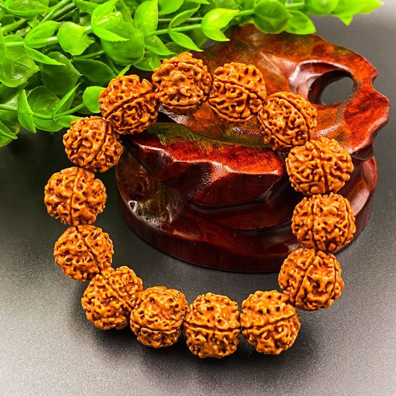 Bone Sea Willow Beeswax Horn Five Faces Buddha Beads Pipal Bracelets