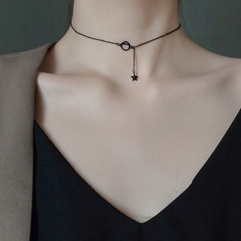 Planet Female Cool Niche Design Clavicle Necklaces