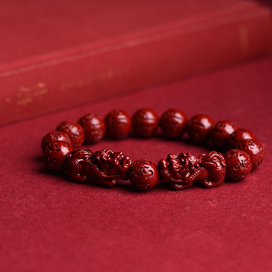 Purple Gold Sand Six Words Mantra Bracelet