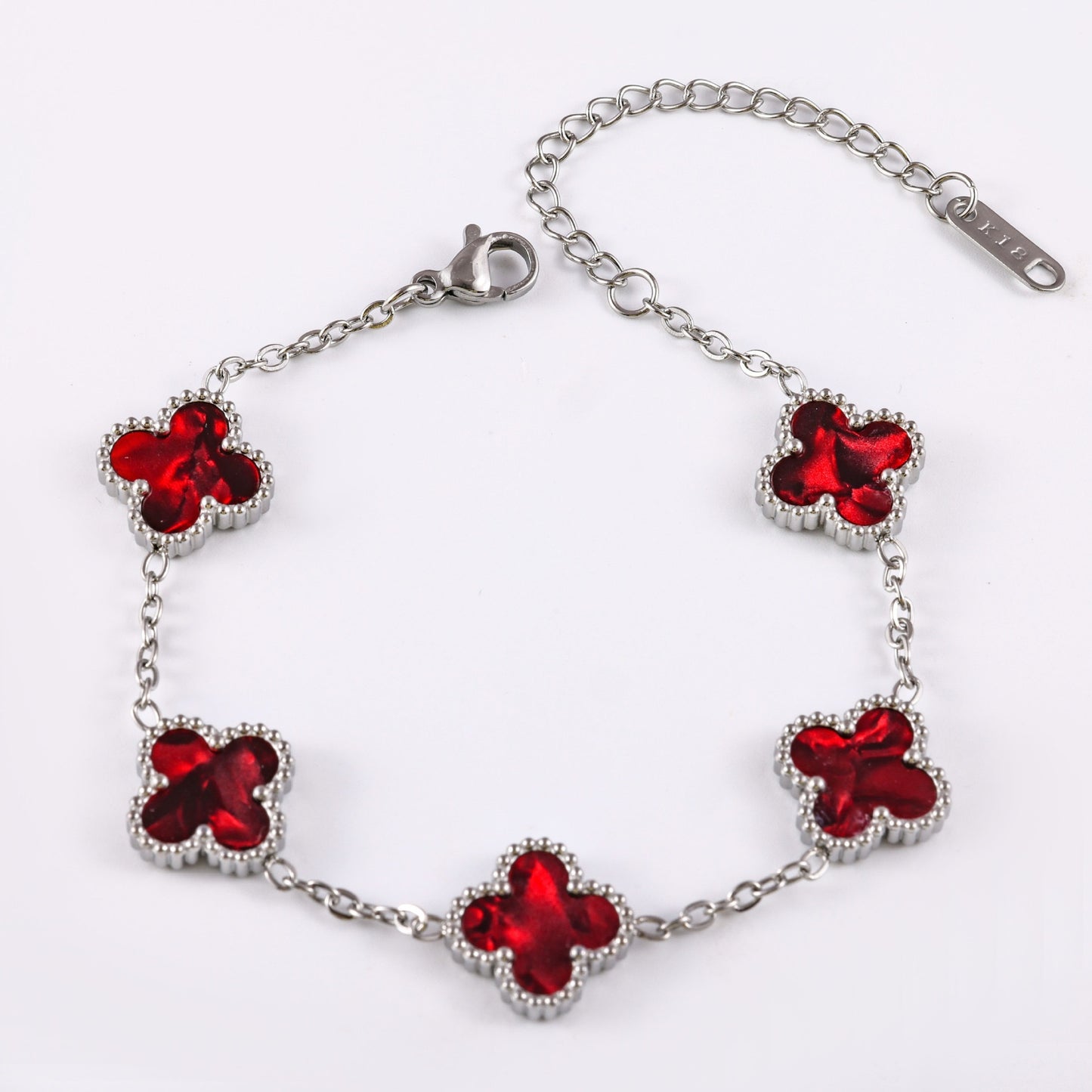 Women's Stainless Steel Clover Pork Belly Affordable Luxury Bracelets