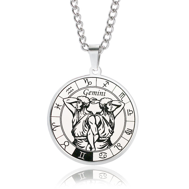 Men's Constellation Titanium Steel Power Style Personalized Necklaces