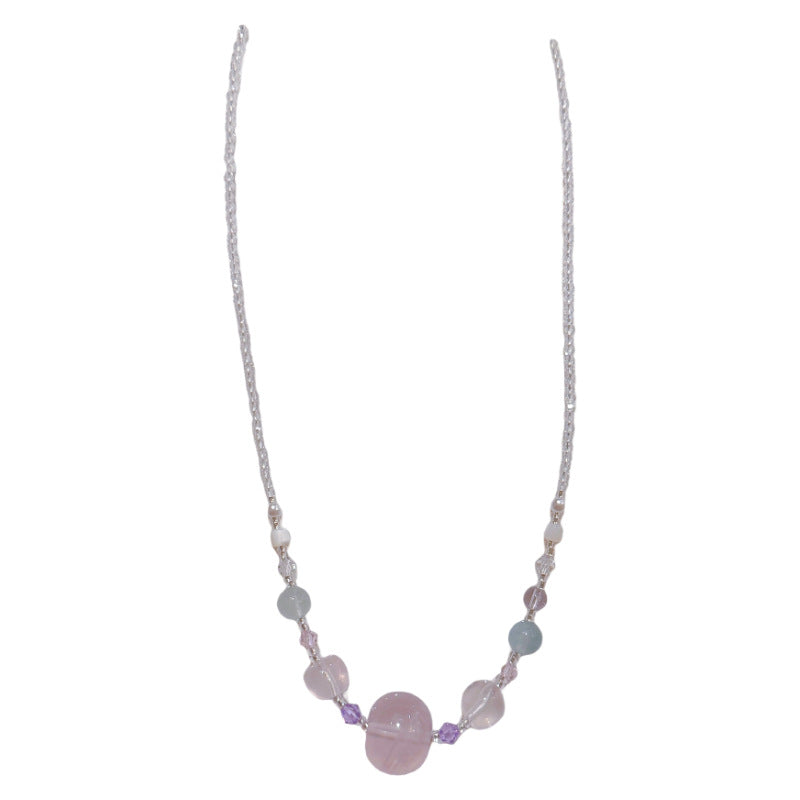Crystal Series Light Luxury Minority High Sense Indie Sweet Cute Necklaces