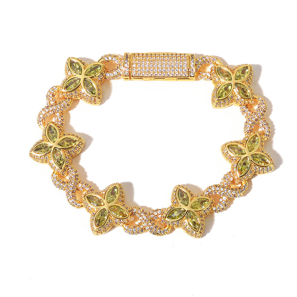 Men's Zircon Cuban Hip Hop High Sense Bracelets