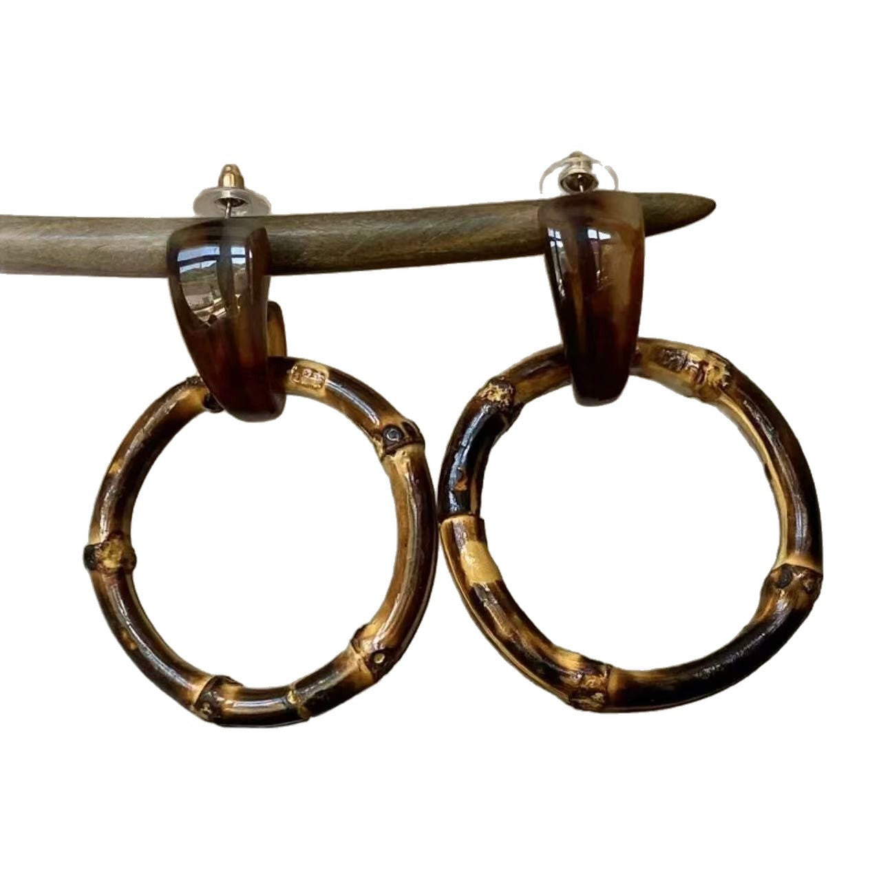 Women's Round Flower Vintage Ethnic Style Ear Niche Rings